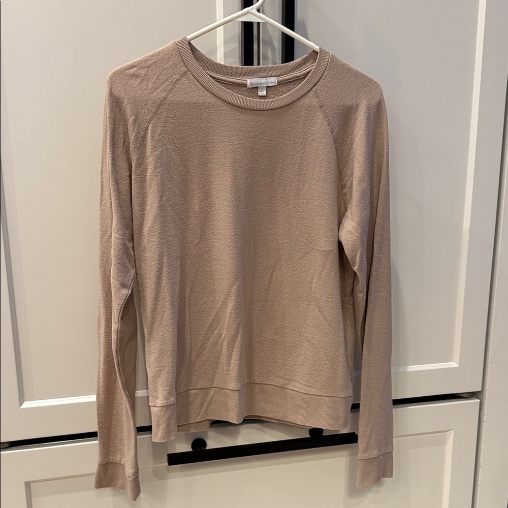 Beyond Yoga Taupe Long Sleeve Top